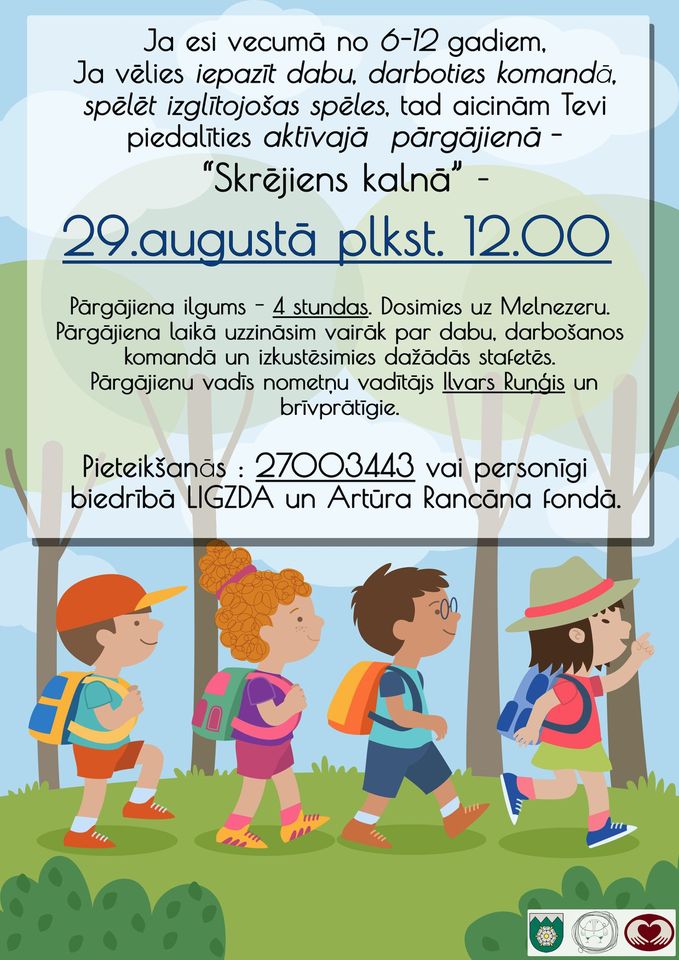 Aktīvais pārgājiens “Skrējiens kalnā”
